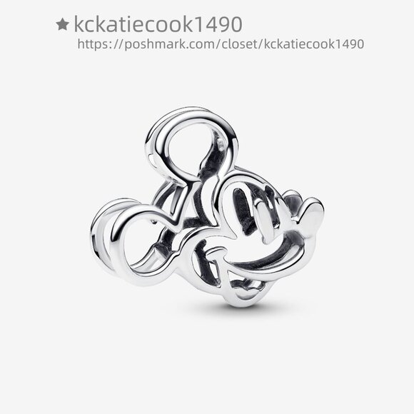 Pandora Disney Mickey Mouse Openwork Charm - Picture 1 of 6